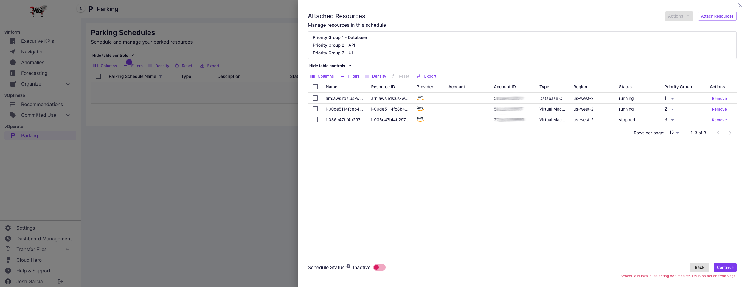 Assign Priority Groups to Resources