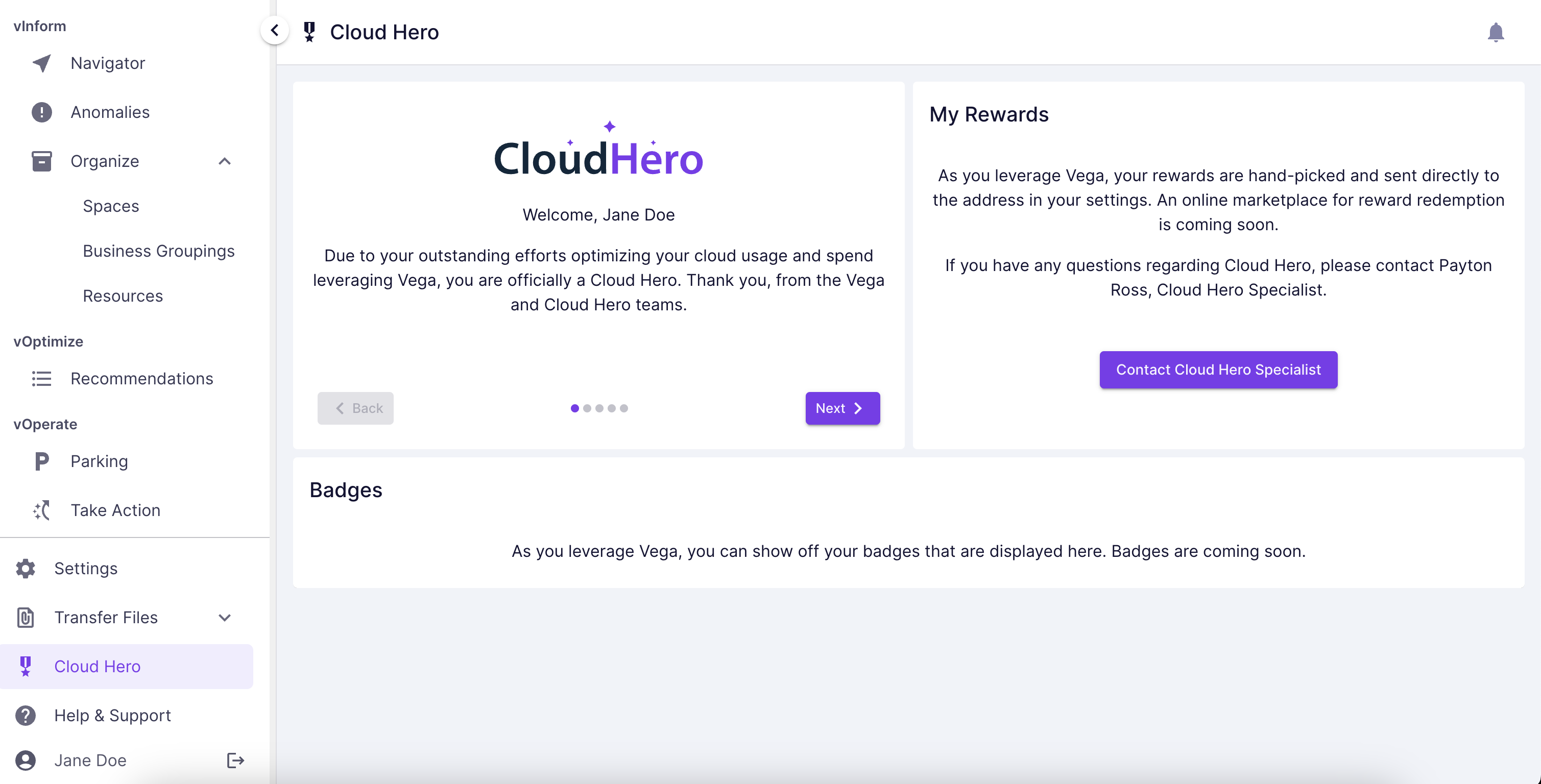 Cloud Hero Home