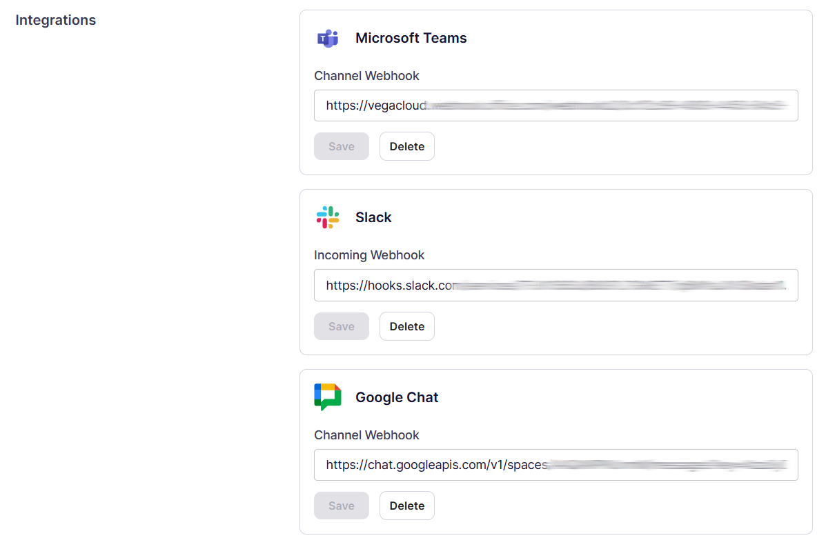 Vega Teams Webhook