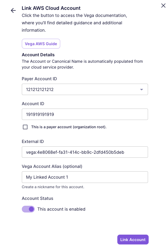 Linked Account Create