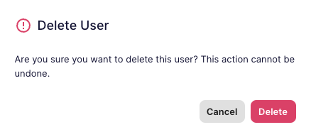 Delete User